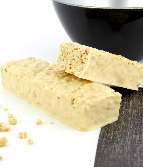 Barre crémeuse croustillante arôme vanille