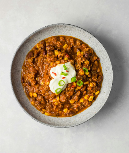 Plat à Base de Soja Style Chili