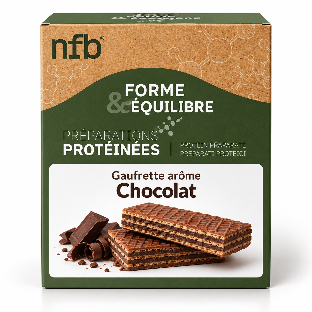 Gaufrette arôme Chocolat NFB Healthcare