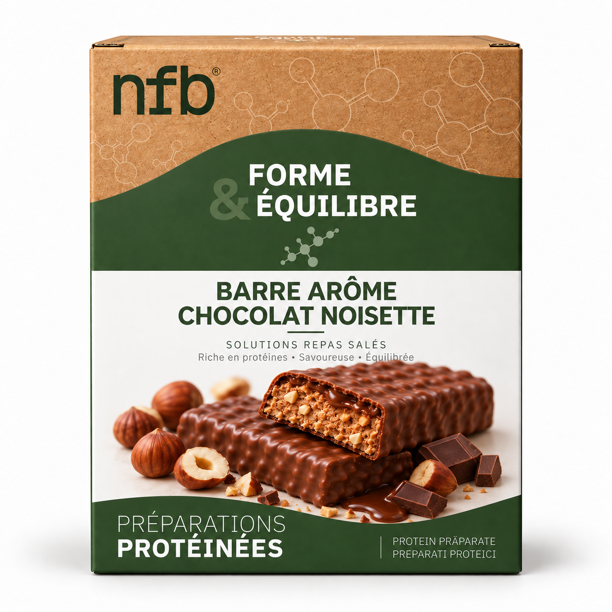 Barre Arôme Chocolat Noisette NFB Healthcare
