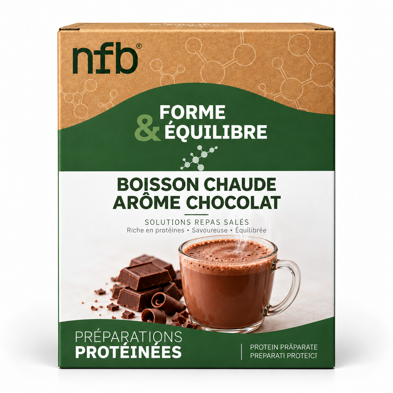 Boisson Chaude Arôme Chocolat NFB Healthcare