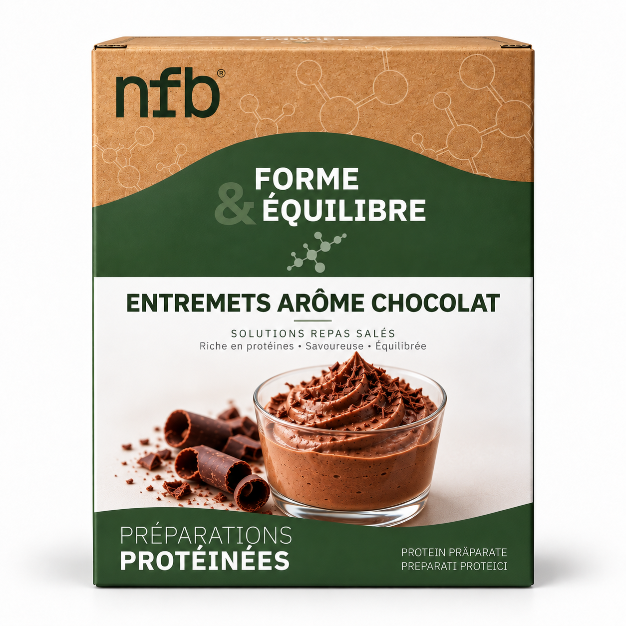 Entremets, Boisson Froide ou Mousse Arôme Chocolat NFB Healthcare