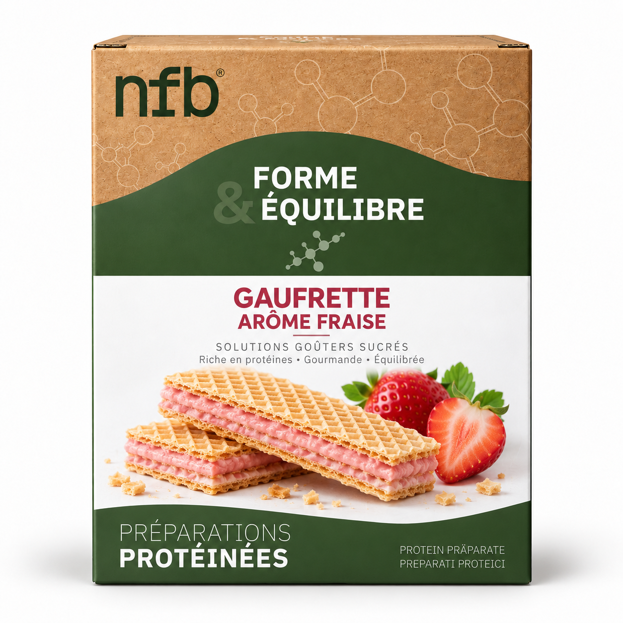 Gaufrette arôme Fraise NFB Healthcare