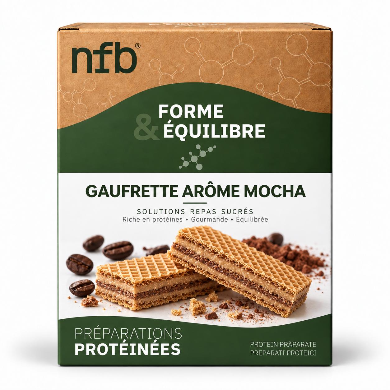 Gaufrette arôme Mocha NFB Healthcare