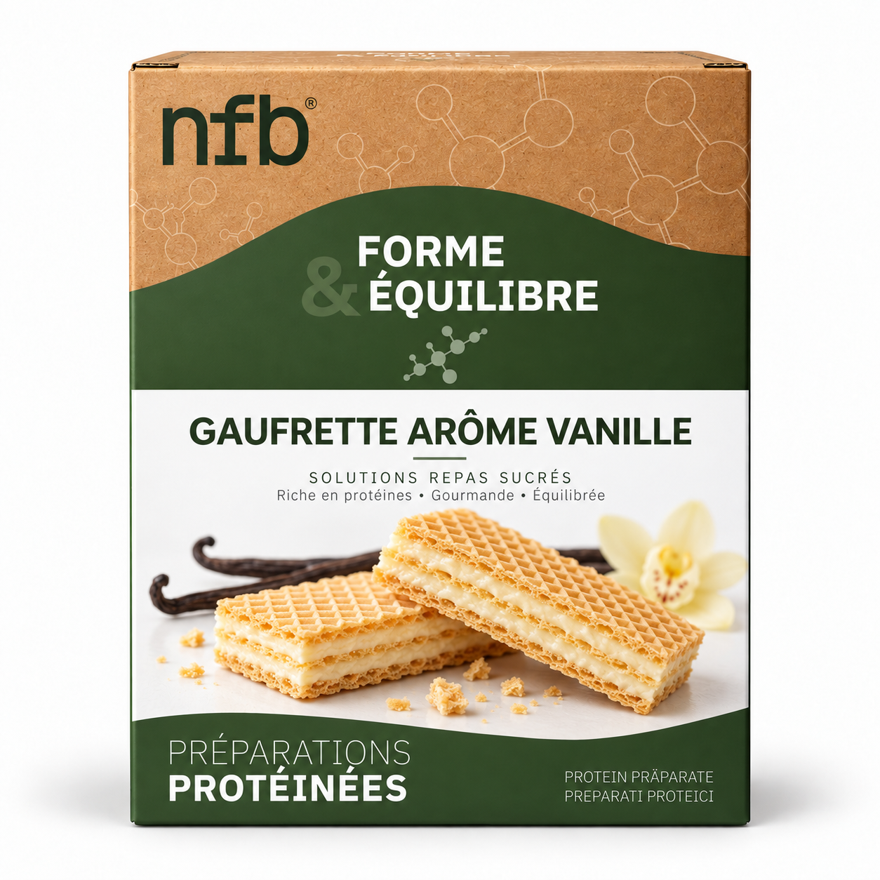 Gaufrette arôme Vanille NFB Healthcare
